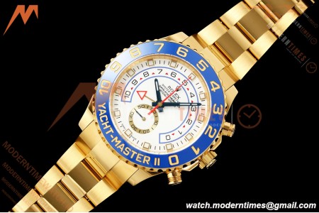 Rolex - YachtMaster 116688 44mm Blue YG/YG White Dial KF V2 A7750