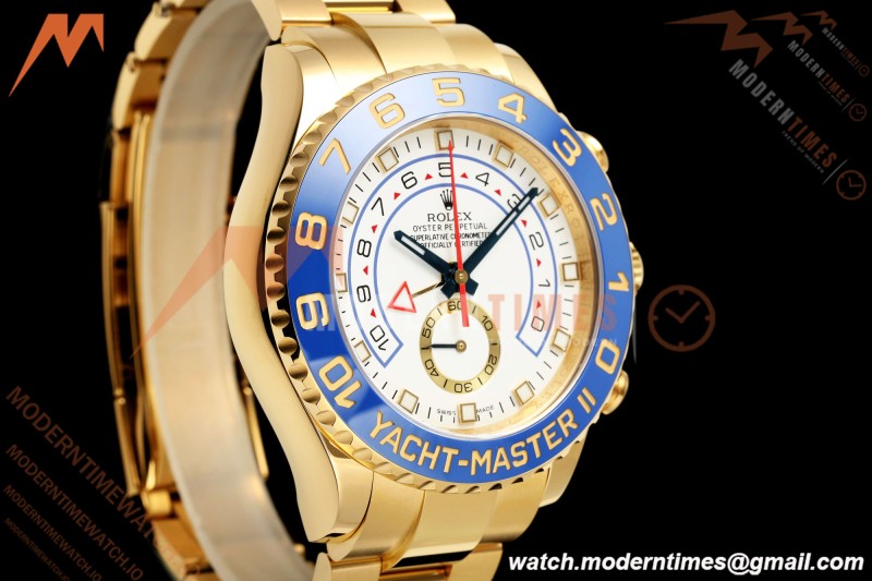 Rolex - YachtMaster 116688 44mm Blue YG/YG White Dial KF V2 A7750