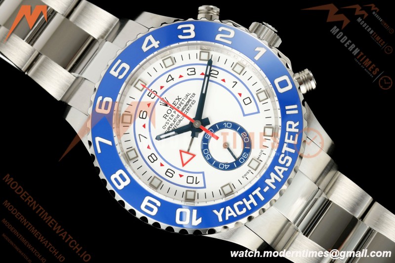 Rolex - YachtMaster 116680 44mm Blue CER/SS/SS White Dial KF V2 A7750