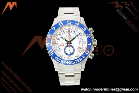 Rolex - YachtMaster 116680 44mm Blue CER/SS/SS White Dial KF V2 A7750
