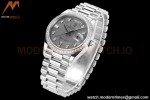Rolex - DayDate 36mm 118389 Flt Pres SS/SS Dia Meteorite Dial RAF A2836
