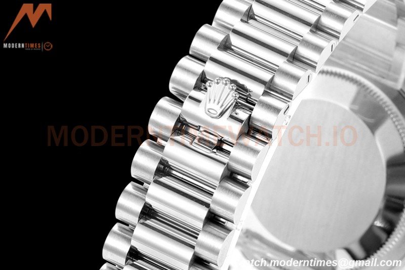 Rolex - DayDate 36mm 118389 Flt Pres SS/SS Dia Meteorite Dial RAF A2836
