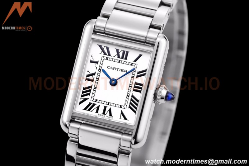 Cartier - Tank Must De Cartier 316F SS/SS White F1F Swiss Quartz