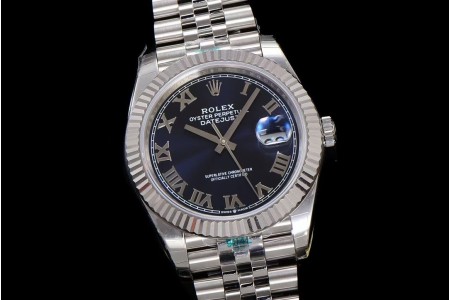Rolex - DJ2 41mm 126334 Jub Flt 904L SS/SS Blue/Rmn ARF VR3235