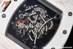 Richard Mille - RM055 Bubba Watson White CER/RU Blk/Blk Rehaut Skeleton SZF RMUL2