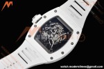 Richard Mille - RM055 Bubba Watson White CER/RU Blk/Blk Rehaut Skeleton SZF RMUL2