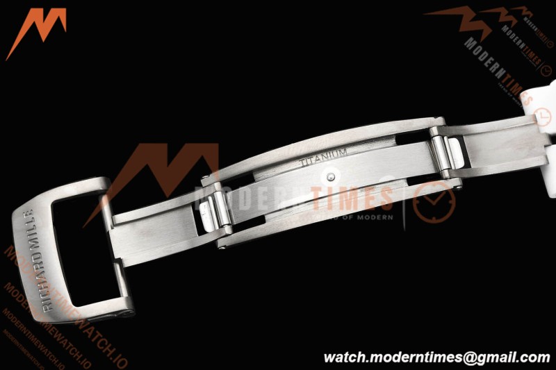 Richard Mille - RM055 Bubba Watson Black CER/RU Wht/Blk Rehaut Skeleton SZF RMUL2