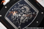 Richard Mille - RM055 Bubba Watson Black CER/RU Wht/Blk Rehaut Skeleton SZF RMUL2