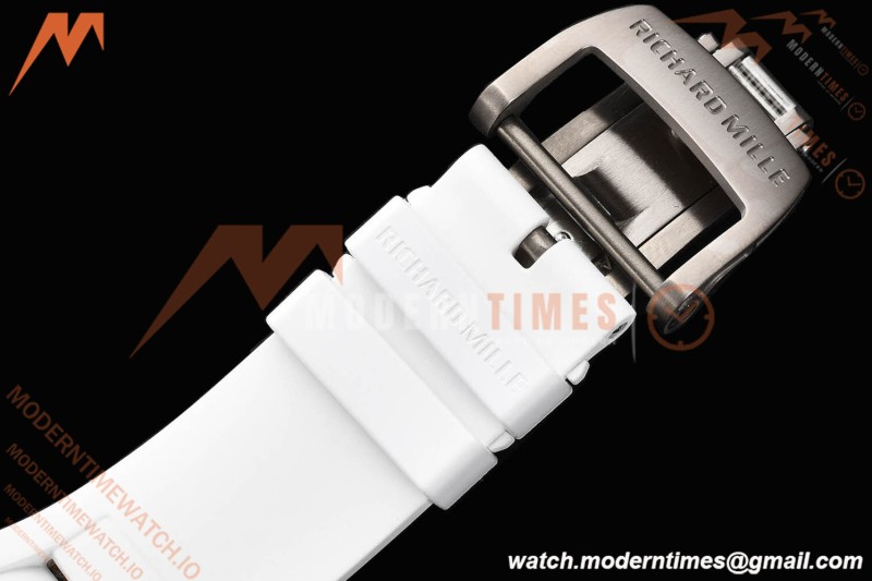 Richard Mille - RM055 Bubba Watson Black CER/RU Wht/Blk Rehaut Skeleton SZF RMUL2