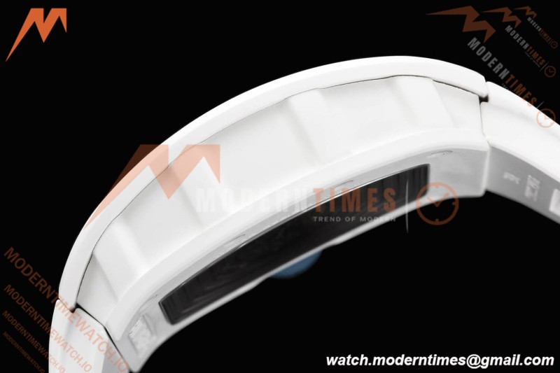 Richard Mille - RM055 Bubba Watson White CER/RU Blu/Blk Rehaut Skeleton SZF RMUL2