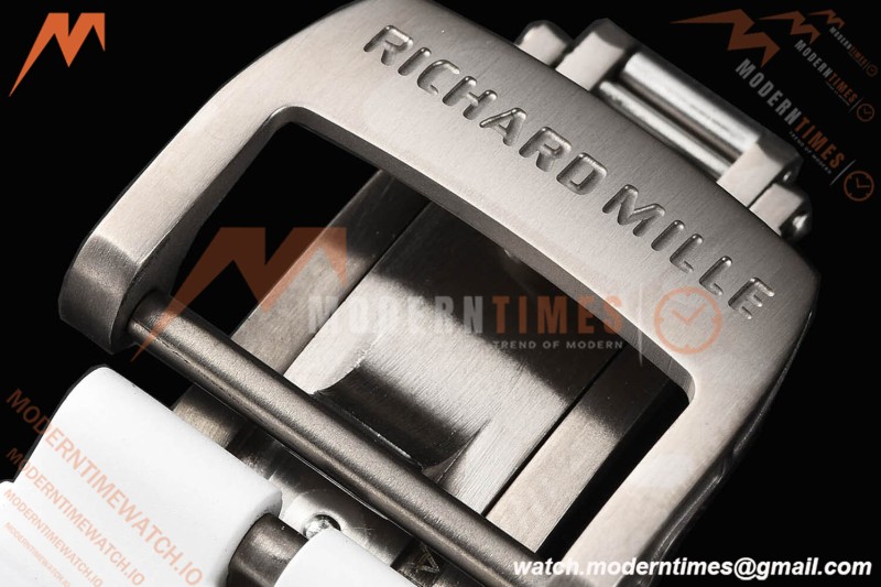 Richard Mille - RM055 Bubba Watson White CER/RU Blu/Blk Rehaut Skeleton SZF RMUL2