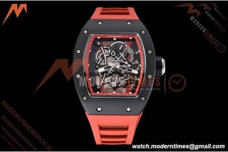 Richard Mille - RM055 Bubba Watson Black CER/Red/RU Red/Blk Rehaut Skeleton SZF RMUL2