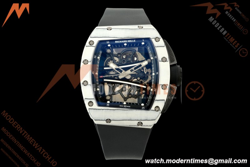 Richard Mille - RM061 Yohan Blake White NTPT Black Skeleton RF Free Sprung Titanium RMUL2