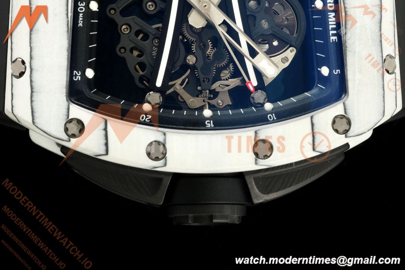 Richard Mille - RM061 Yohan Blake White NTPT Black Skeleton RF Free Sprung Titanium RMUL2