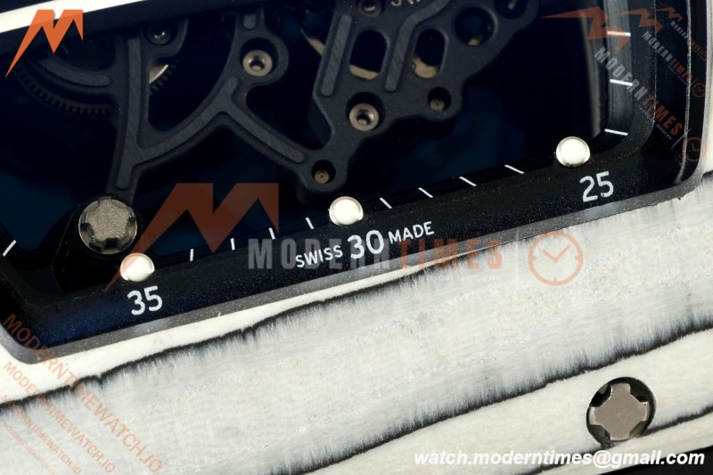 Richard Mille - RM061 Yohan Blake White NTPT Black Skeleton RF Free Sprung Titanium RMUL2