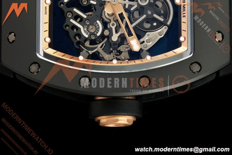 Richard Mille - RM055 Bubba Watson Black CER/RU Gold Rehaut Skeleton ZF V3 RMUL2