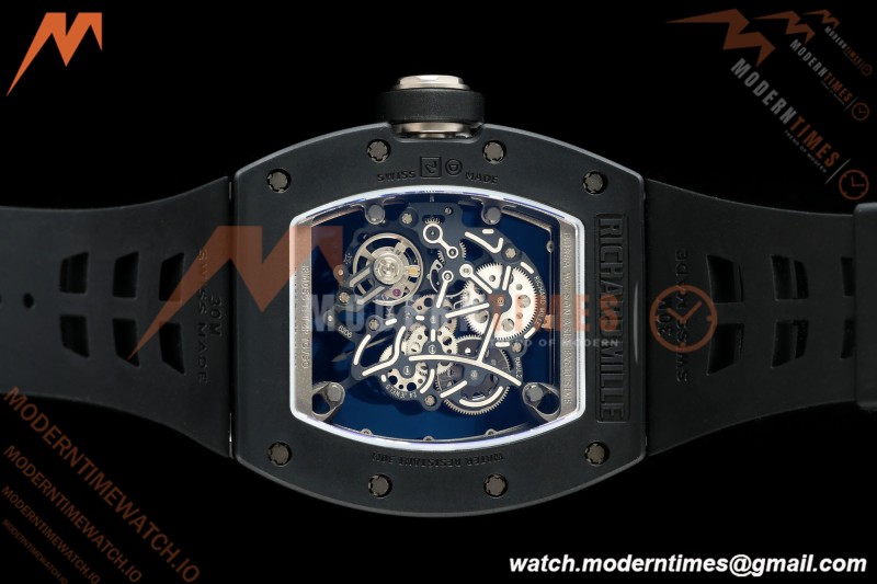 Richard Mille - RM055 Bubba Watson BLK/WHT CER/RU Gray Rehaut Skeleton ZF V3 RMUL2