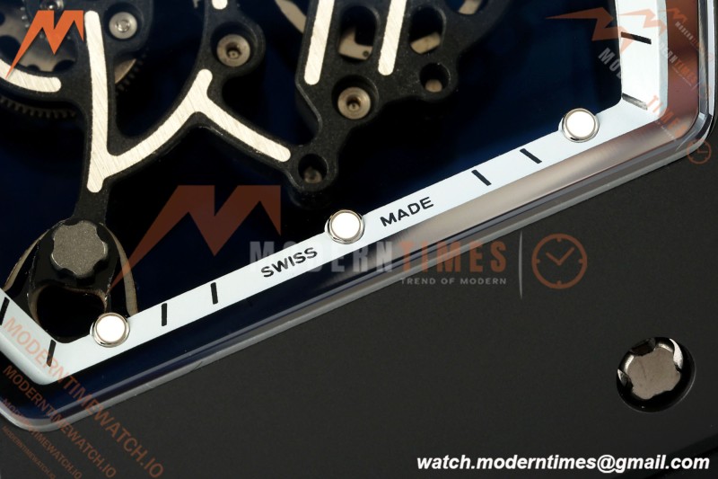 Richard Mille - RM055 Bubba Watson BLK/WHT CER/RU Gray Rehaut Skeleton ZF V3 RMUL2