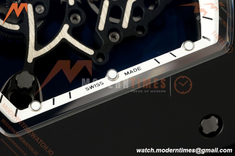 Richard Mille - RM055 Bubba Watson Black CER/RU White Rehaut Skeleton ZF V3 RMUL2 | 리차드 밀 - RM055 버바 왓슨 블랙 CER/RU 화이트 르호 스켈레톤 ZF V3 RMUL2