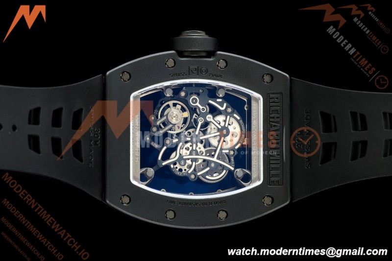 Richard Mille - RM055 Bubba Watson Black CER/RU White Rehaut Skeleton ZF V3 RMUL2 | 리차드 밀 - RM055 버바 왓슨 블랙 CER/RU 화이트 르호 스켈레톤 ZF V3 RMUL2