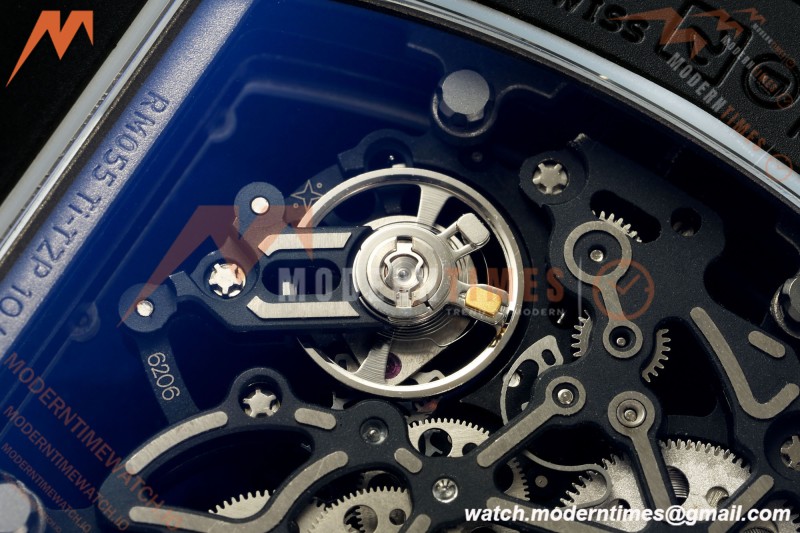 Richard Mille - RM055 Bubba Watson Black CER/RU White Rehaut Skeleton ZF V3 RMUL2 | 리차드 밀 - RM055 버바 왓슨 블랙 CER/RU 화이트 르호 스켈레톤 ZF V3 RMUL2