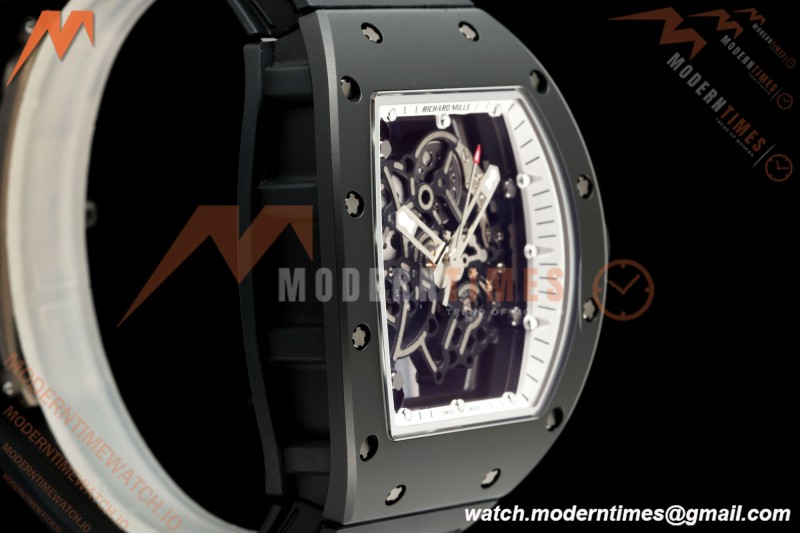 Richard Mille - RM055 Bubba Watson Black CER/RU White Rehaut Skeleton ZF V3 RMUL2 | 리차드 밀 - RM055 버바 왓슨 블랙 CER/RU 화이트 르호 스켈레톤 ZF V3 RMUL2