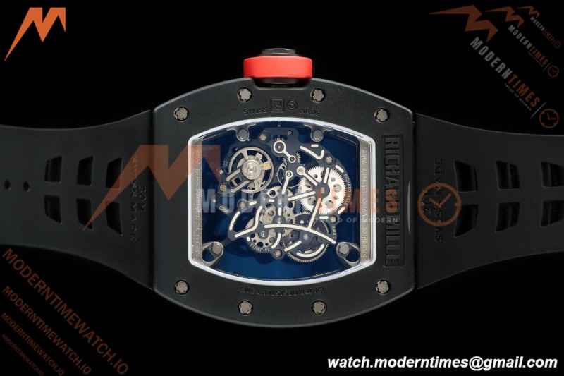 Richard Mille - RM055 Bubba Watson Black CER/RU Black/Red Rehaut Skeleton ZF V3 RMUL2
