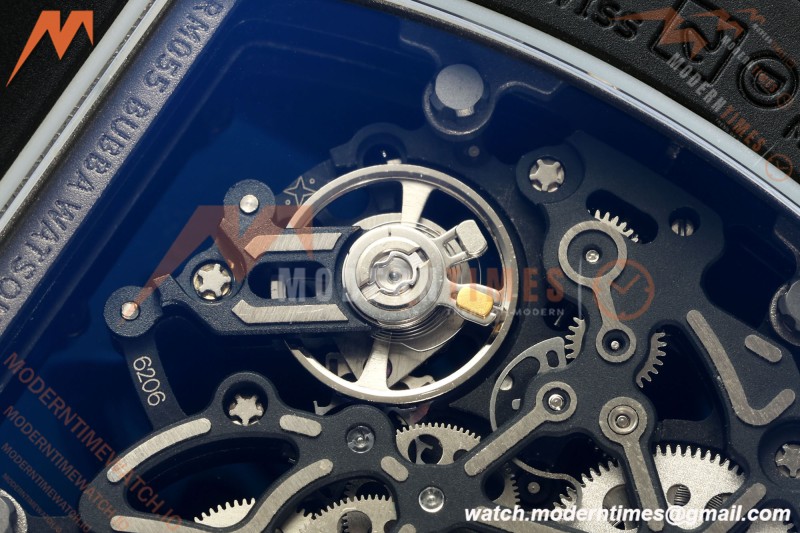 Richard Mille - RM055 Bubba Watson Black CER/RU Black/Red Rehaut Skeleton ZF V3 RMUL2