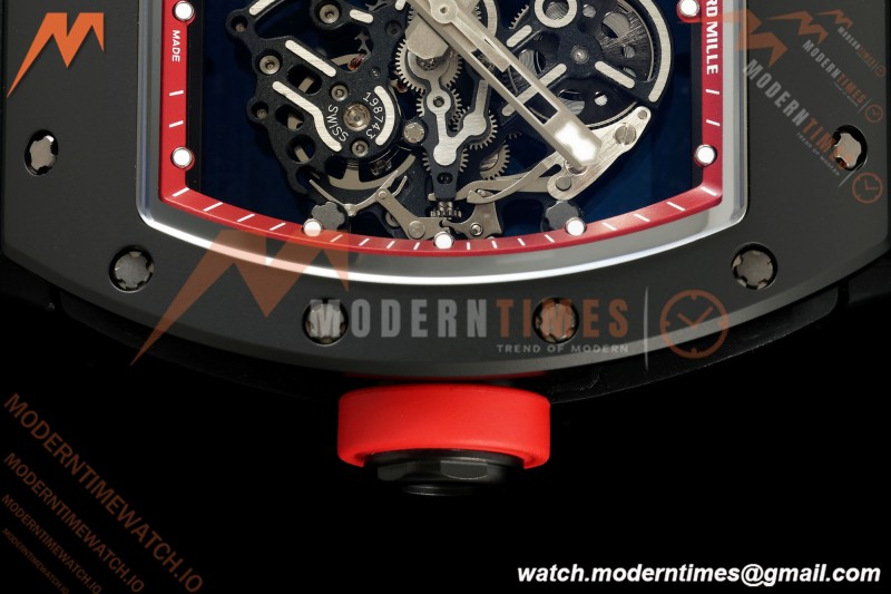 Richard Mille - RM055 Bubba Watson Black CER/RU Red Rehaut Skeleton ZF V3 RMUL2