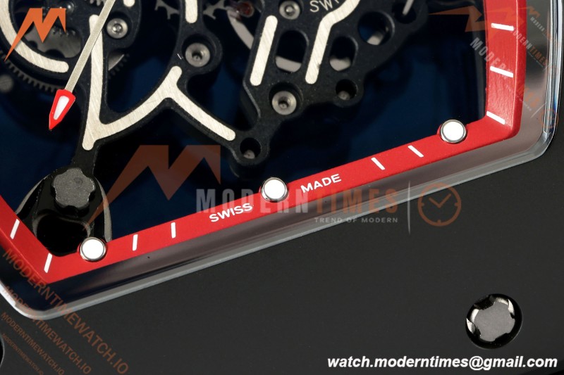 Richard Mille - RM055 Bubba Watson Black CER/RU Red Rehaut Skeleton ZF V3 RMUL2