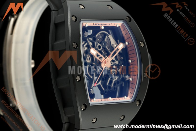 Richard Mille - RM055 Bubba Watson Asia Edition Black CER/RU Blk/Gold Rehaut Skeleton APSF RMUL2