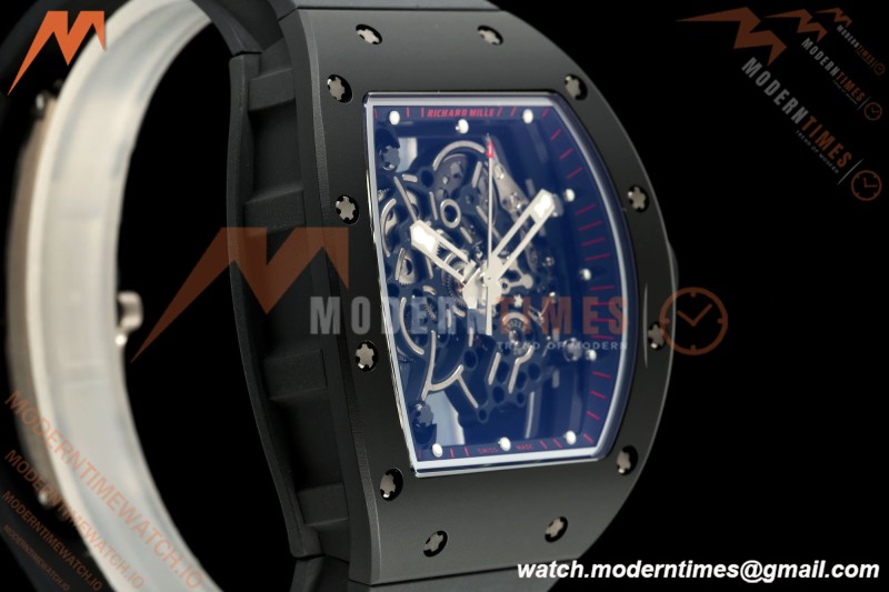 Richard Mille - RM055 Bubba Watson Asia Edition Black CER/RU Blk/Blk Rehaut Skeleton APSF RMUL2