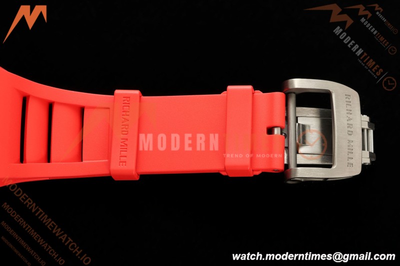 Richard Mille - RM055 Bubba Watson Asia Edition Black CER/RU Blk/Red Rehaut Skeleton APSF RMUL2