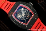 Richard Mille - RM055 Bubba Watson Asia Edition Black CER/RU Blk/Red Rehaut Skeleton APSF RMUL2