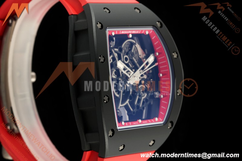 Richard Mille - RM055 Bubba Watson Asia Edition Black CER/RU Blk/Red Rehaut Skeleton APSF RMUL2