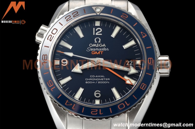 Omega - Seamaster Planet Ocean 600m 43.5mm GMT SS/SS Blue VSF A8605