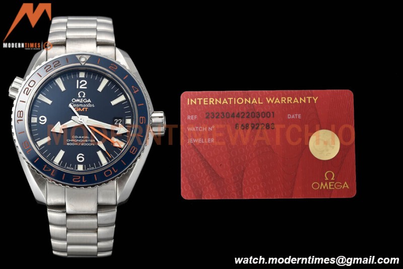 Omega - Seamaster Planet Ocean 600m 43.5mm GMT SS/SS Blue VSF A8605