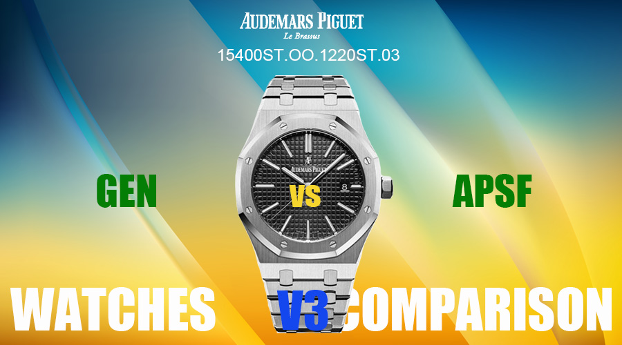 Gen vs Rep - APSF Audemars Piguet Royal Oak 15400ST.OO.1220ST.01 Black