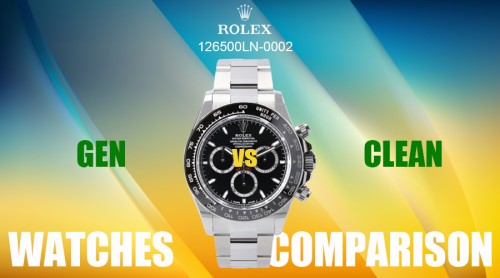 Gen vs Rep - Clean Rolex Daytona 126500-0002 Black Dial