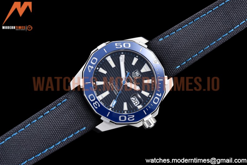 Tag Heuer - Aquaracer Caliber 5 41mm SS/NY Black V6F A2824
