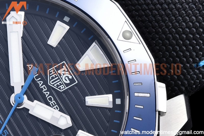 Tag Heuer - Aquaracer Caliber 5 41mm SS/NY Black V6F A2824