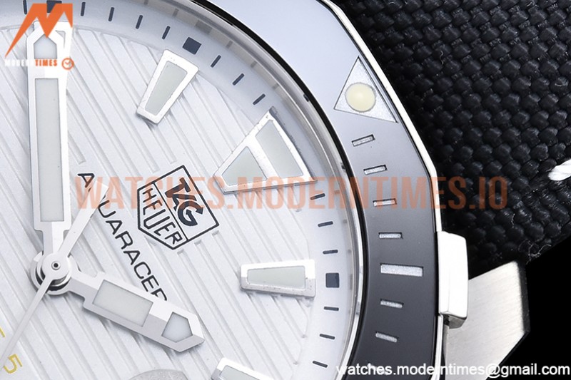 Tag Heuer - Aquaracer Caliber 5 41mm SS/NY White V6F A2824