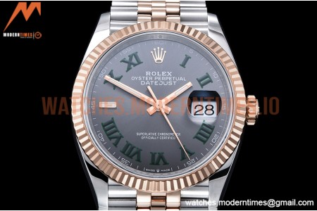 Rolex - DJ 36mm Jub Flt 904L RG/SS Grey/Rm VSF VS3235