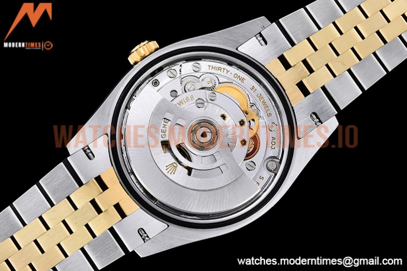 Rolex - DJ 36mm Jub Flt 904L YG/SS Grey/Rm VSF VS3235
