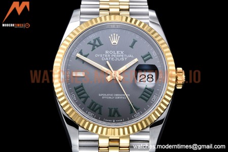 Rolex - DJ 36mm Jub Flt 904L YG/SS Grey/Rm VSF VS3235