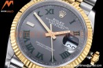 Rolex - DJ 36mm Jub Flt 904L YG/SS Grey/Rm VSF VS3235