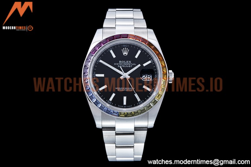 Rolex - DJ2 41mm Oys MC-Dia 904L SS/SS Blk/Stk JVS VR3235