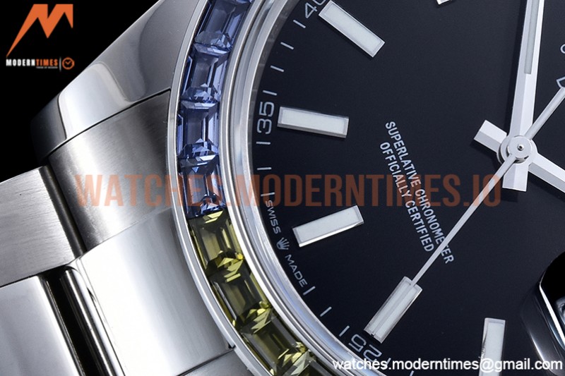 Rolex - DJ2 41mm Oys MC-Dia 904L SS/SS Blk/Stk JVS VR3235