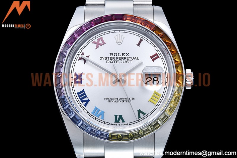 Rolex - DJ2 41mm Oys MC-Dia 904L SS/SS Silv/Rm JVS VR3235