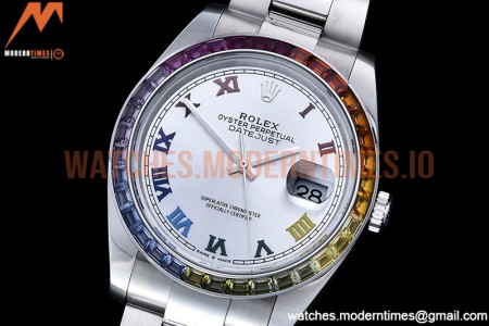 Rolex - DJ2 41mm Oys MC-Dia 904L SS/SS Silv/Rm JVS VR3235
